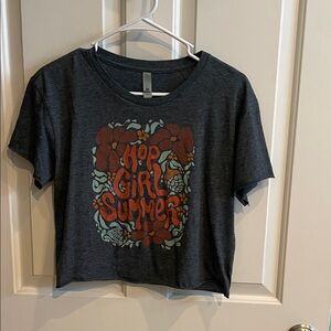 Next Level Apparel Charcoal women’s T-Shirt with Graphic Design